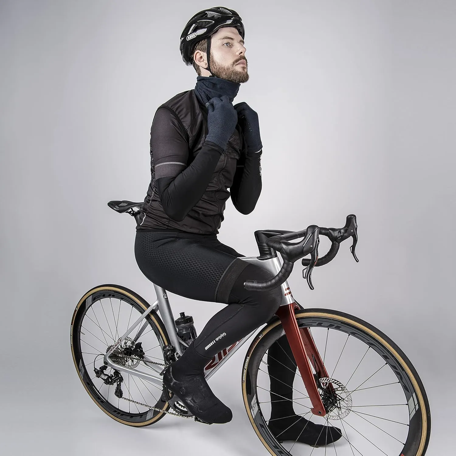 GripGrab Primavera Merino Wool Cycling Gloves - Full-Finger, Touchscreen, Anti-Slip, Liners