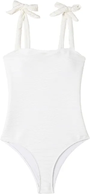 hlysgo One Piece Swimsuit Women Tummy Control Swim Suits 2025 Trendy Tie Straps Bathing Suit Solid Modest Monokini Swimwear