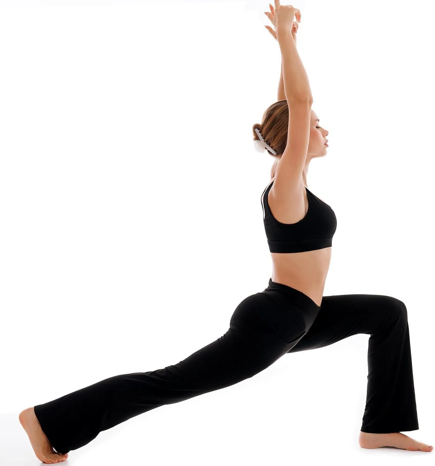 Ipletix Flare Leggings for Women, High Waisted Yoga Pants with Pockets for Women Trousers