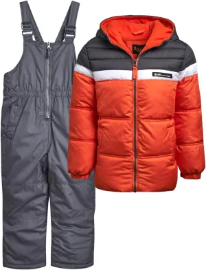 iXtreme Boys' Snowsuit - 2 Piece Heavyweight Insulated Ski Jacket and Snow Bib (12M-7)