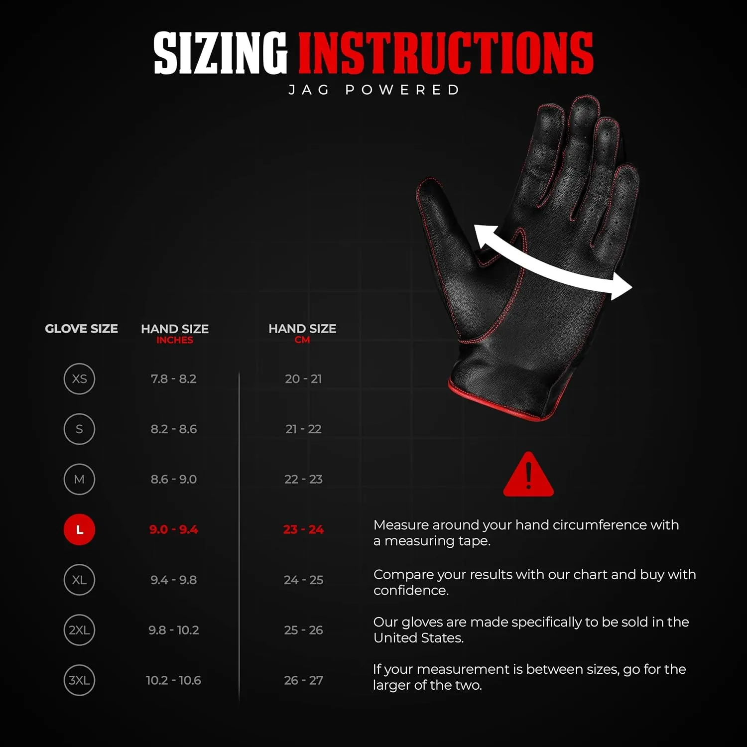 J.A.G. Leather Driving Gloves - Full Finger Touchscreen Motorcycle Riding Gloves for Men & Women, Cycling Unlined Men's Driving Gloves