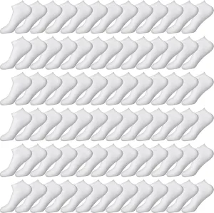JaGely 100 Pairs Low Cut Ankle Socks Bulk for Women Men Thin Breathable Casual No Show Athletic Cotton Socks