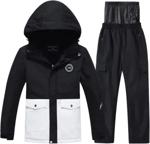 Kid Jacket and Snow Pant Set Boy Winter Snowboard Suit Girls Waterproof Ski Coat