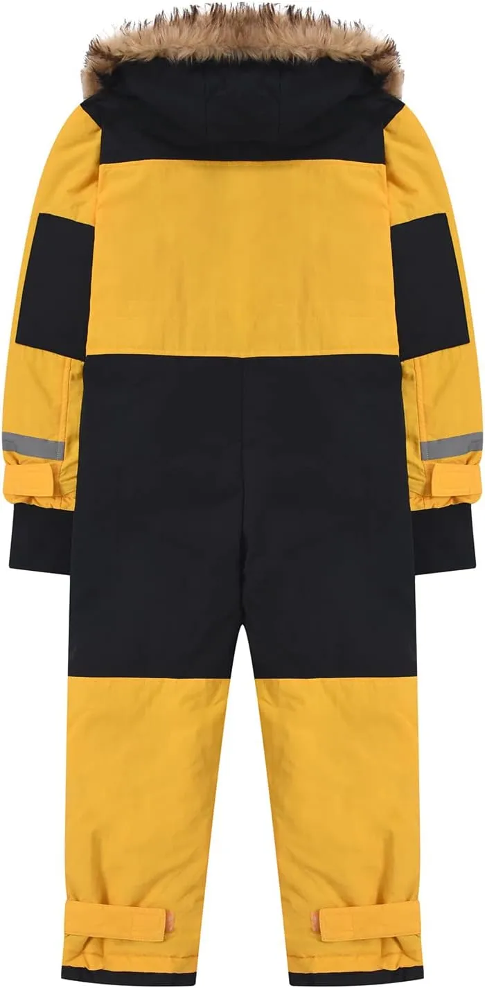 Kids Girls Boys Ski Suits Winter Outdoor Snowsuits Waterproof Windproof One Piece Snowsuits Snowboarding Coats