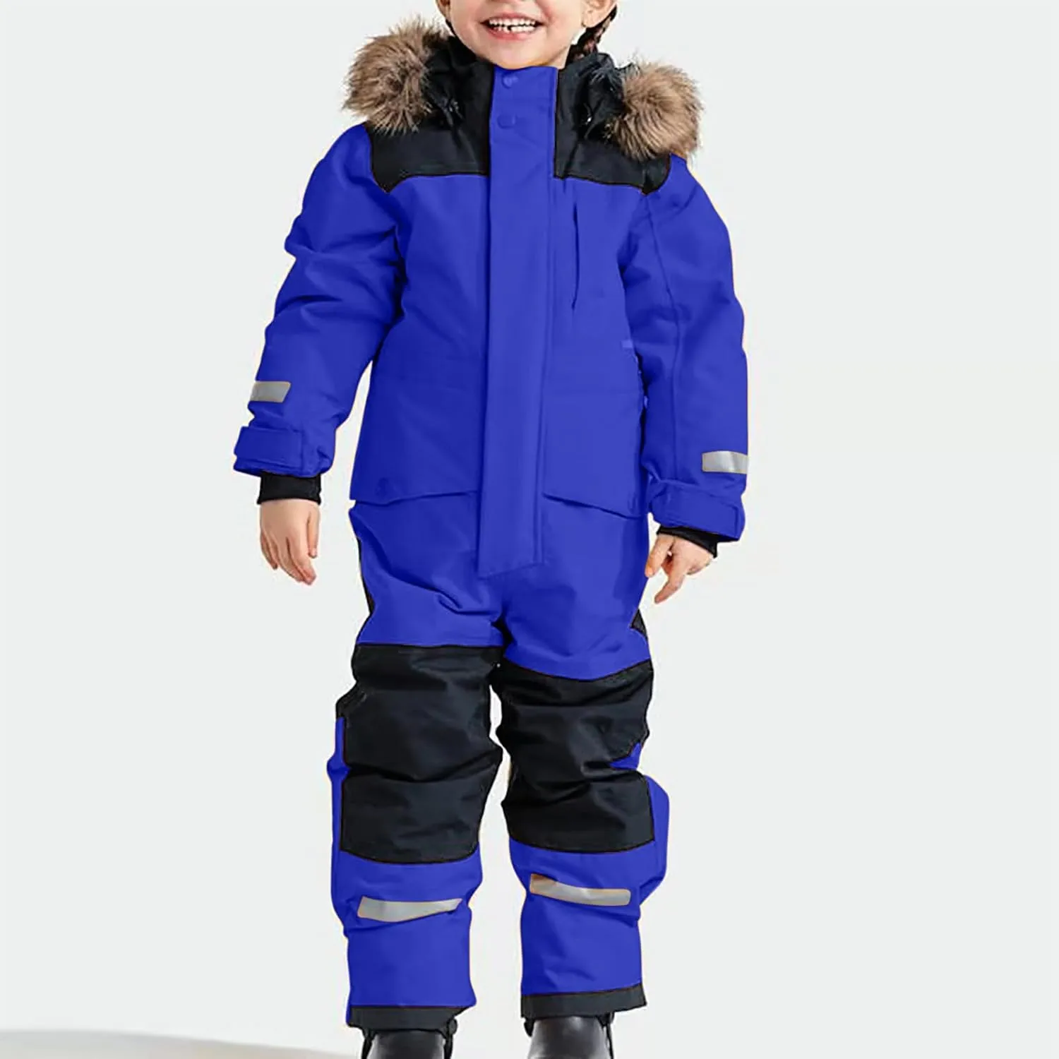 Kids Girls Boys Ski Suits Winter Outdoor Snowsuits Waterproof Windproof One Piece Snowsuits Snowboarding Coats