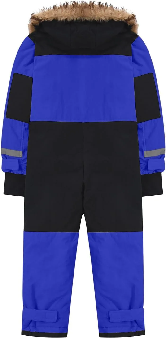 Kids Girls Boys Ski Suits Winter Outdoor Snowsuits Waterproof Windproof One Piece Snowsuits Snowboarding Coats