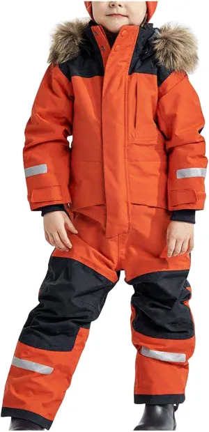 Kids Girls Boys Ski Suits Winter Outdoor Snowsuits Waterproof Windproof One Piece Snowsuits Snowboarding Coats
