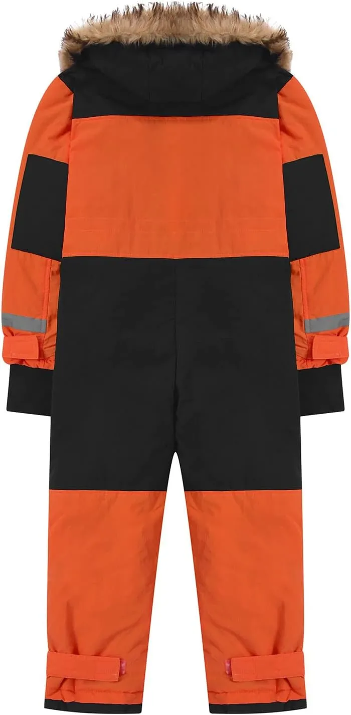 Kids Girls Boys Ski Suits Winter Outdoor Snowsuits Waterproof Windproof One Piece Snowsuits Snowboarding Coats