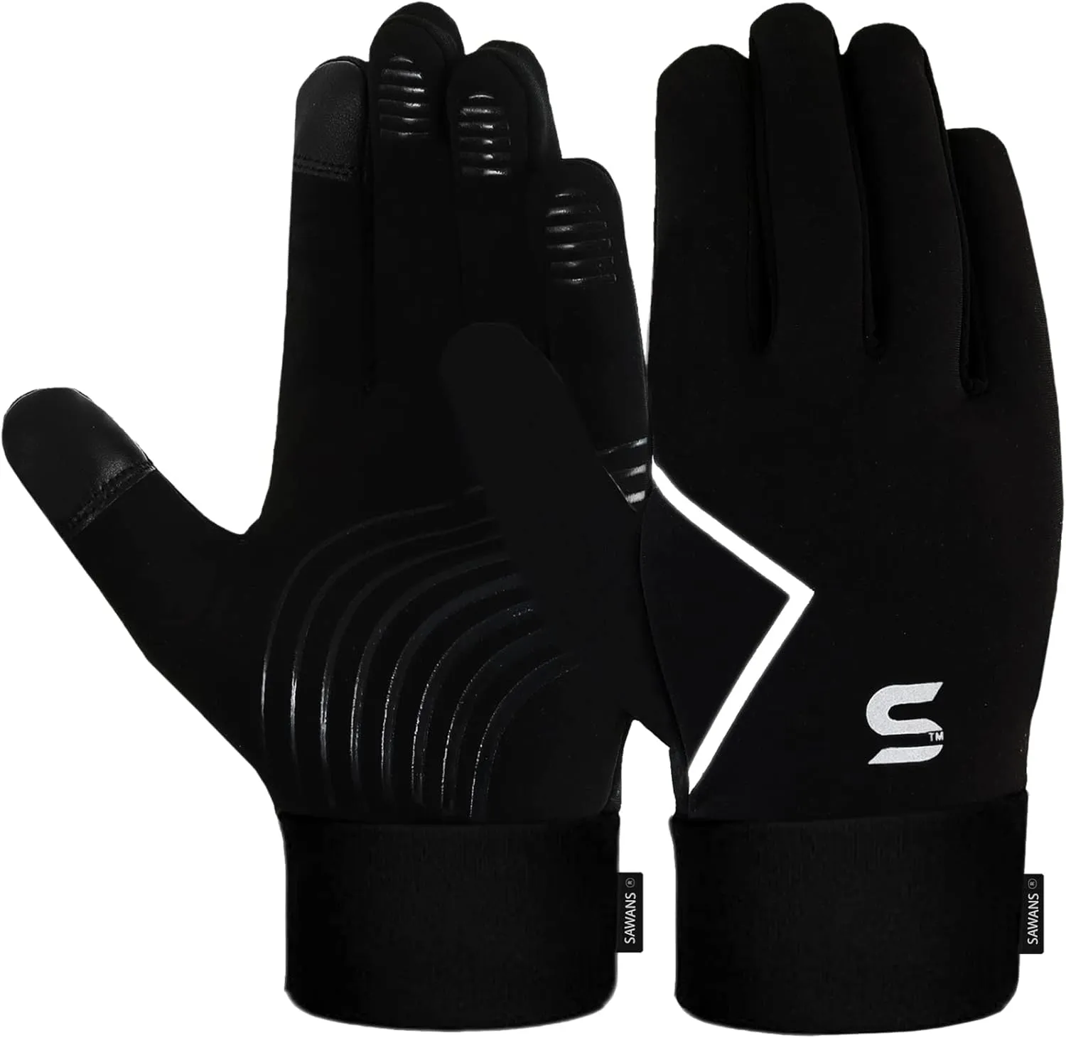 Kids Running Sports Gloves Cycling Boys Winter Touch Screen Thermal Children Girls Windproof Outdoor Anti-Slip Gloves Warm Bike Riding Football Walking Ski Ages 4-12