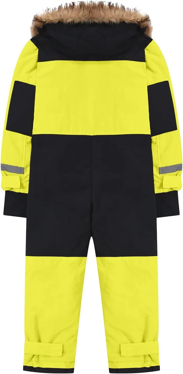 Kids Snowsuits Girls Boys One Piece Snowsuits Waterproof Windproof Winter Outdoor Overalls Snowboarding Ski Suits