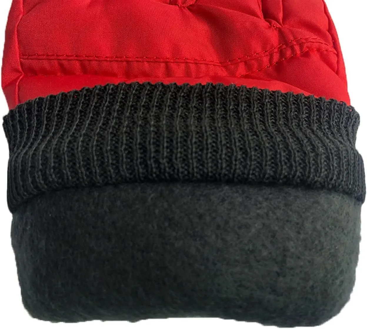 Kids Toddler Boys Girls Thermal Gloves Winter Warm Snow Gloves Ski Windproof Snowboard Gloves for Cold Weather (Red, 4-8 Years)