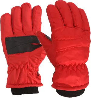 Kids Toddler Boys Girls Thermal Gloves Winter Warm Snow Gloves Ski Windproof Snowboard Gloves for Cold Weather (Red, 4-8 Years)