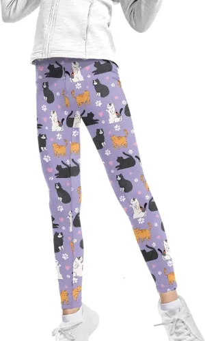 Leggings for Girls Kids Athletic Leggings School Dance Leggings High Waisted Yoga Pants