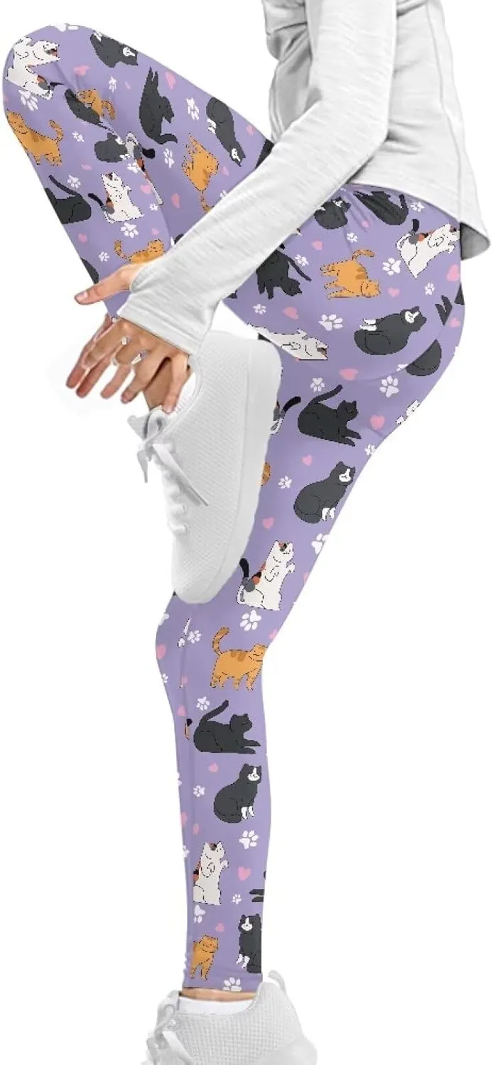 Leggings for Girls Kids Athletic Leggings School Dance Leggings High Waisted Yoga Pants