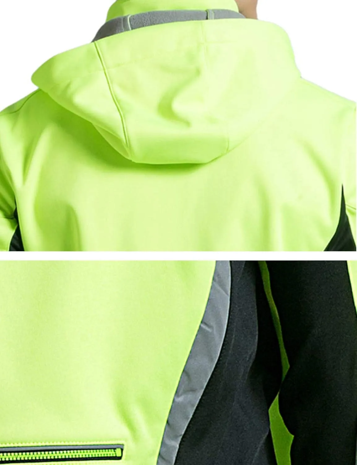 Letuwj Men's Waterproof Hooded Softshell Windproof Jackets