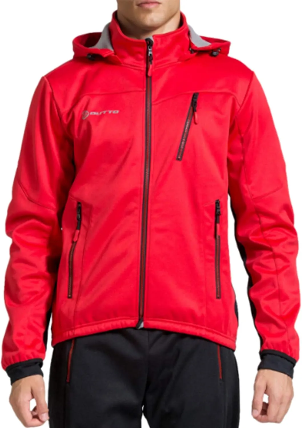Letuwj Men's Waterproof Hooded Softshell Windproof Jackets