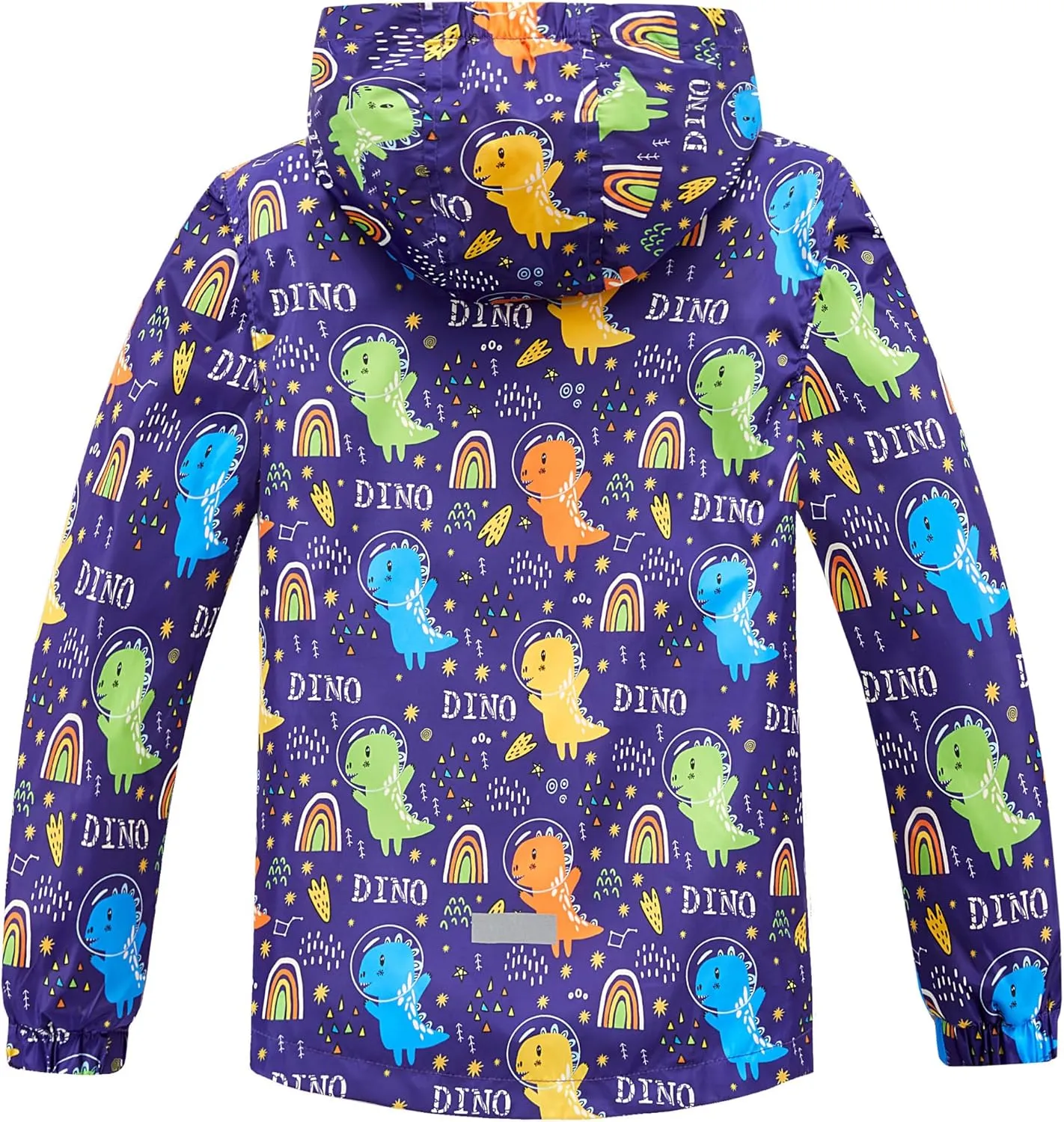 M2C Boys Outdoor Color Block Fleece Lining Windproof Jackets with Hood