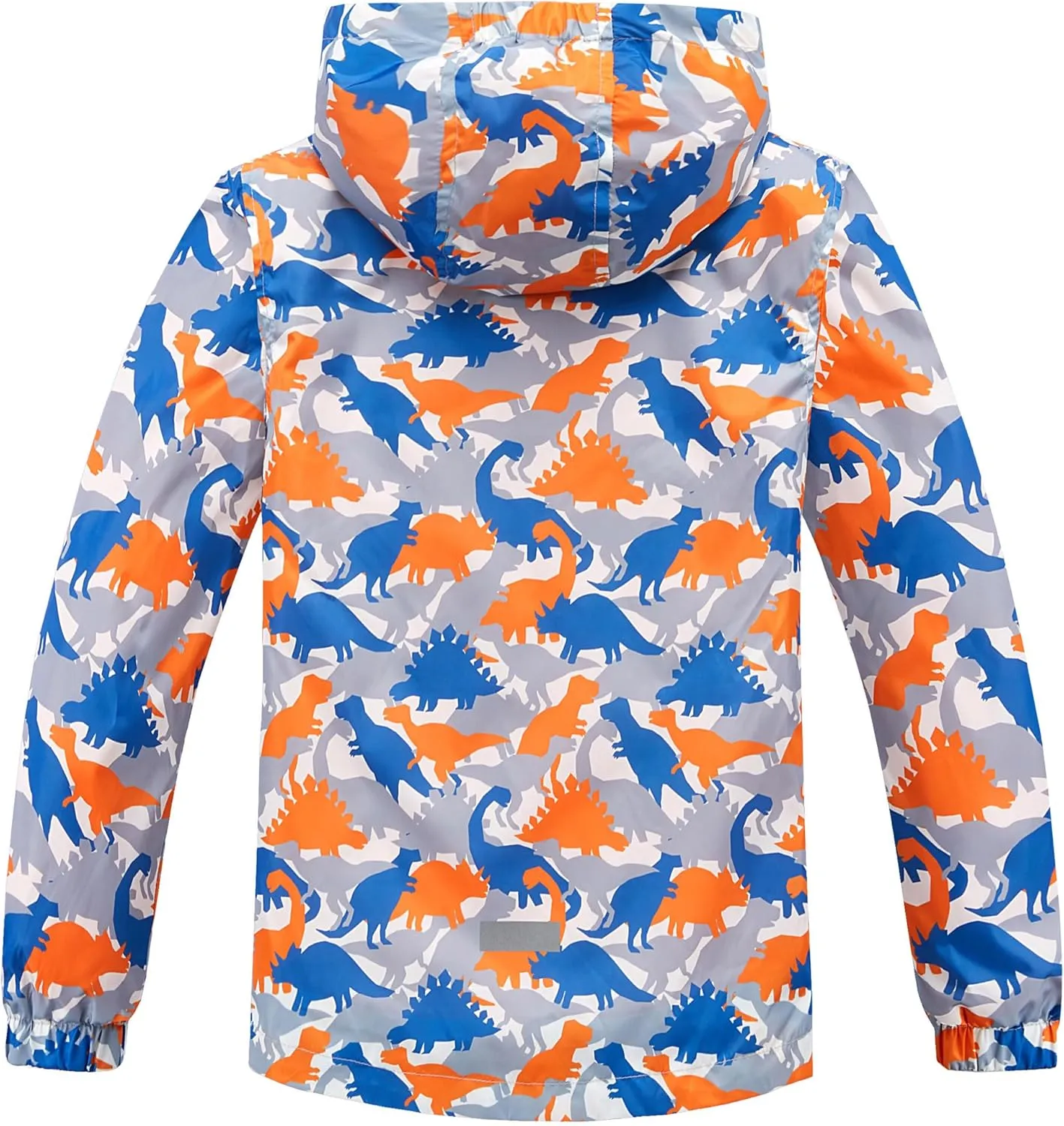 M2C Boys Outdoor Color Block Fleece Lining Windproof Jackets with Hood