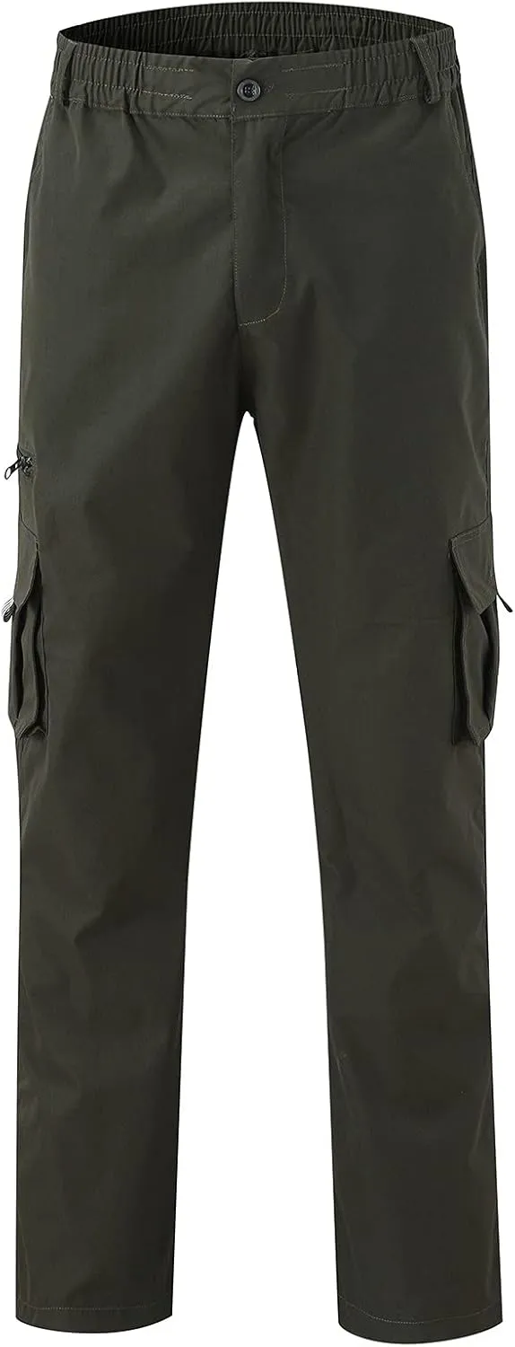 Men Lightweight Jogging Pant Track Lounge Work Joggers Baggy Sport Casual Sweatpants Elastic Waist Long Pants