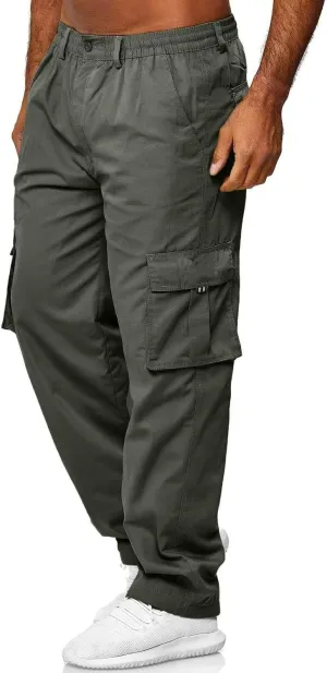 Men Lightweight Jogging Pant Track Lounge Work Joggers Baggy Sport Casual Sweatpants Elastic Waist Long Pants