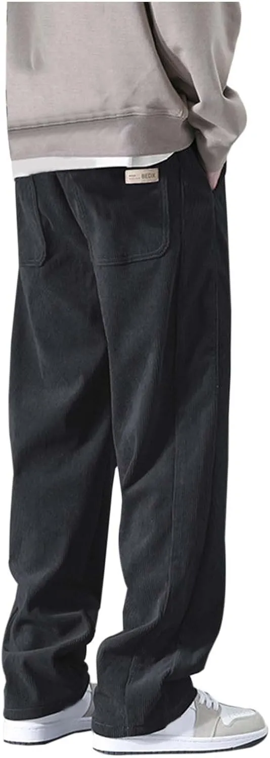 Men Pant Casual Jogger Beach Walking Running Sweatpant Drawstring Waist Track Lounge Pant