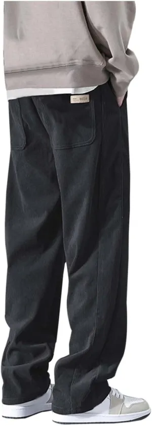 Men Pant Casual Jogger Beach Walking Running Sweatpant Drawstring Waist Track Lounge Pant