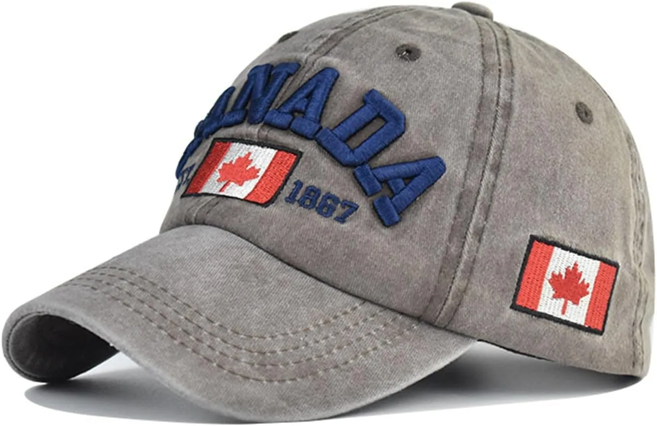 Men Women Sunshade Baseball Caps Adjustable Washed US Flag Cap Embroidered Distressed Cotton Hat Unisex Outdoor Fishing Hats