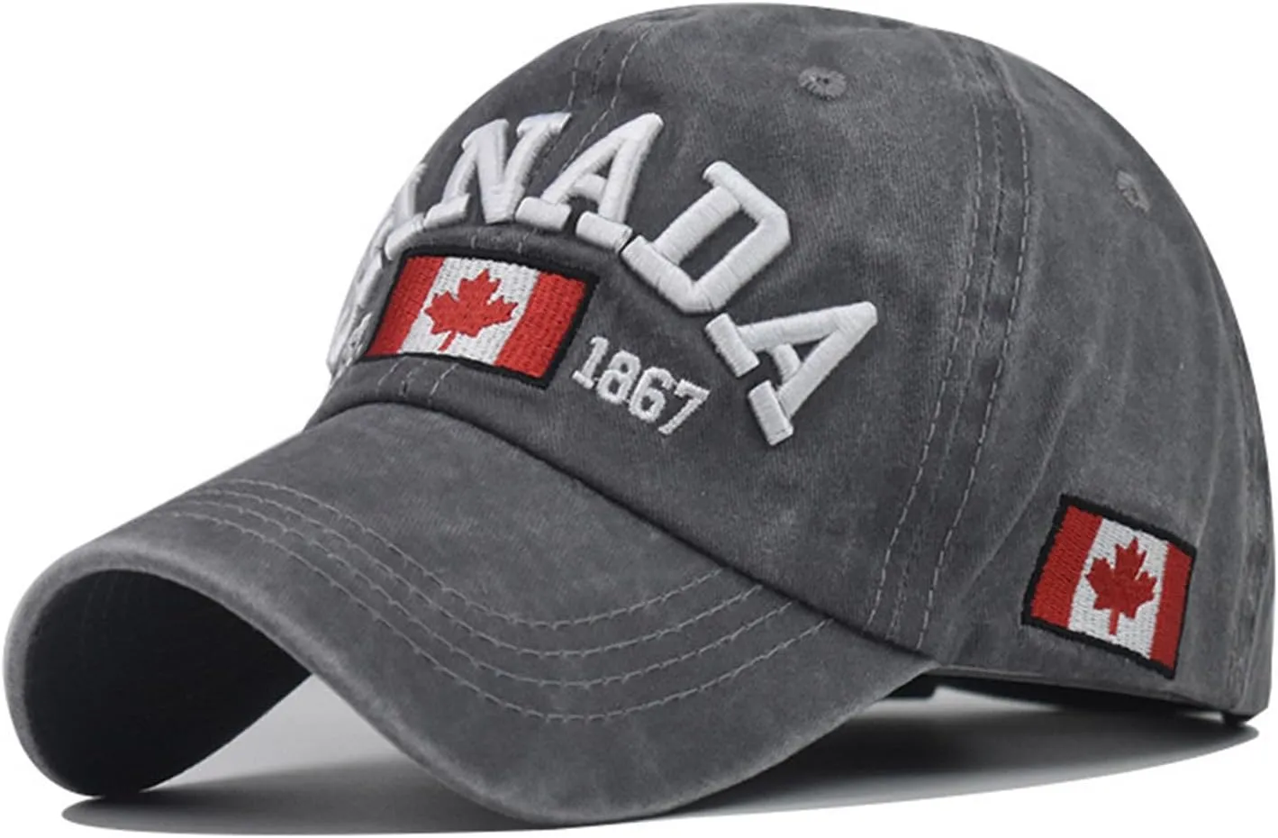 Men Women Sunshade Baseball Caps Adjustable Washed US Flag Cap Embroidered Distressed Cotton Hat Unisex Outdoor Fishing Hats
