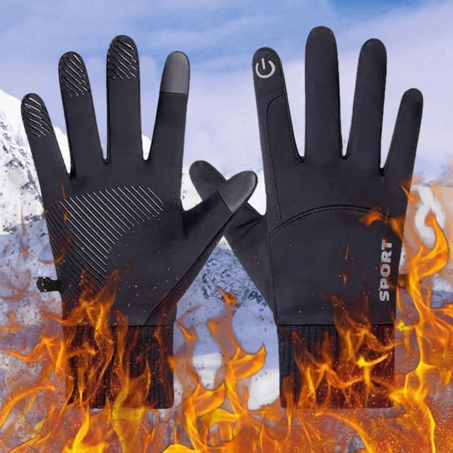 Men Women Winter Gloves Thermal Mittens for Snow Skiing Hiking in Cold Weather Snowboarding Gloves