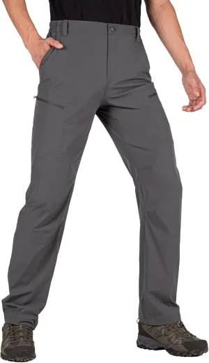 Men's Cargo Hiking Pants Quick Dry Lightweight Water Resistant Breathable Work Pants for Men with Multi Pockets