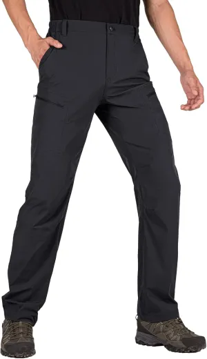 Men's Cargo Hiking Pants Quick Dry Lightweight Water Resistant Breathable Work Pants for Men with Multi Pockets