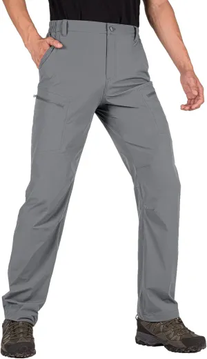 Men's Cargo Hiking Pants Quick Dry Lightweight Water Resistant Breathable Work Pants for Men with Multi Pockets
