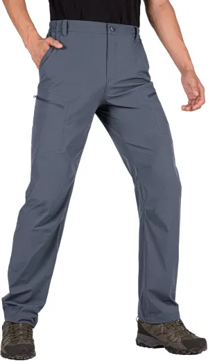 Men's Cargo Hiking Pants Quick Dry Lightweight Water Resistant Breathable Work Pants for Men with Multi Pockets