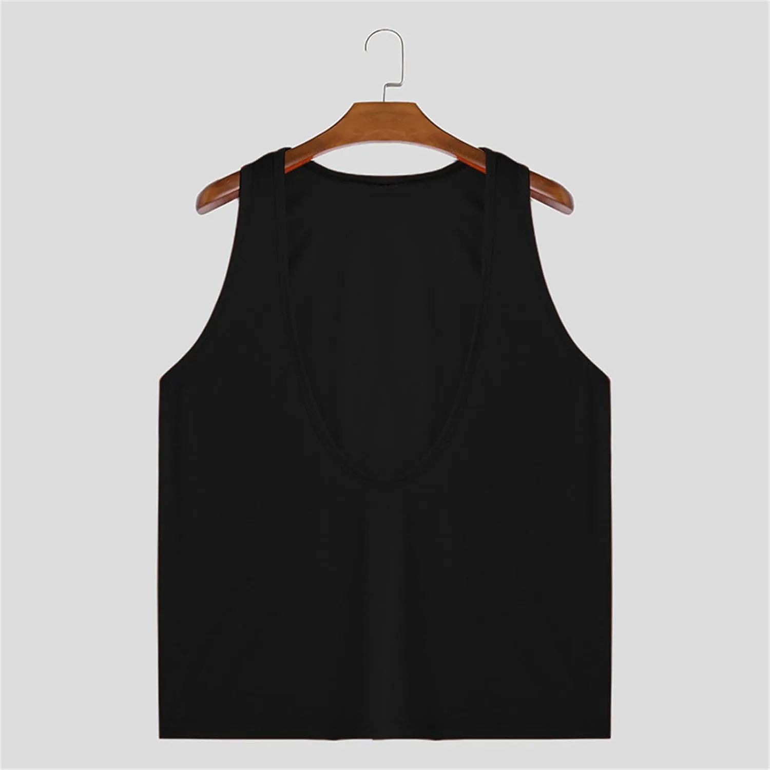 Men's Casual Tank Tops Deep V Neck Sleeveless Shirts Gym Workout Athletic Tees Moisture Wicking Quick Dry T Shirts