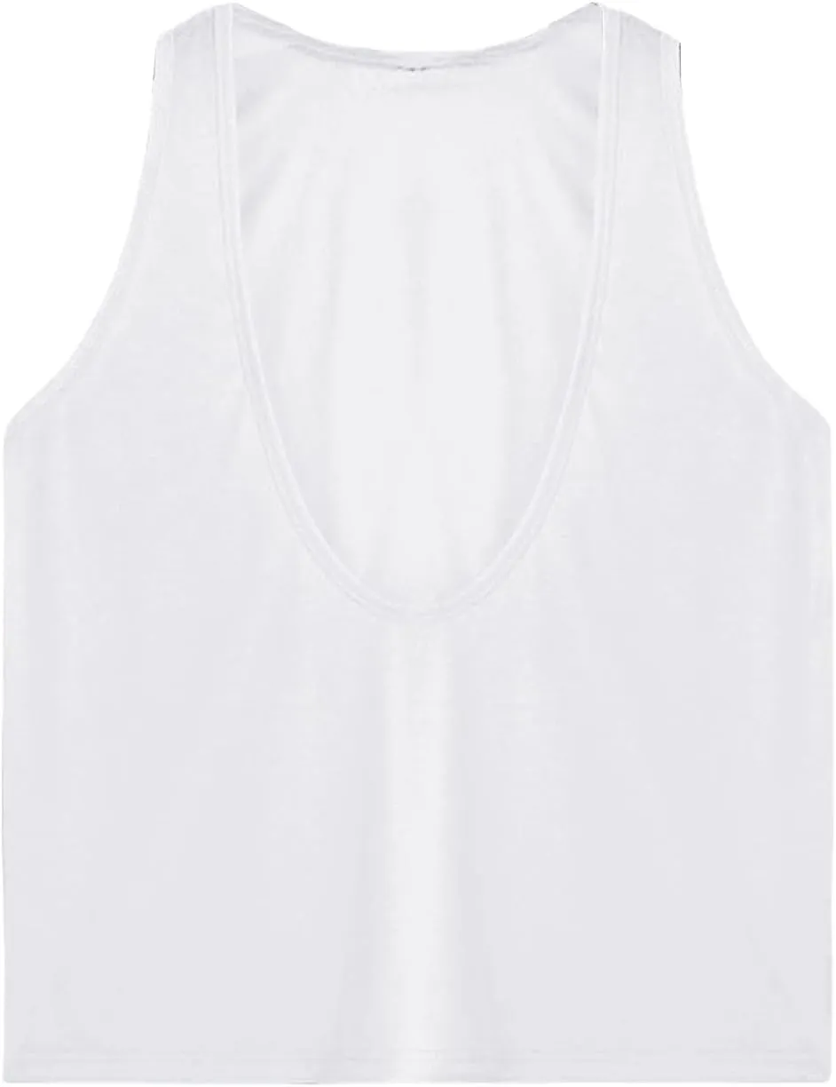 Men's Casual Tank Tops Deep V Neck Sleeveless Shirts Gym Workout Athletic Tees Moisture Wicking Quick Dry T Shirts