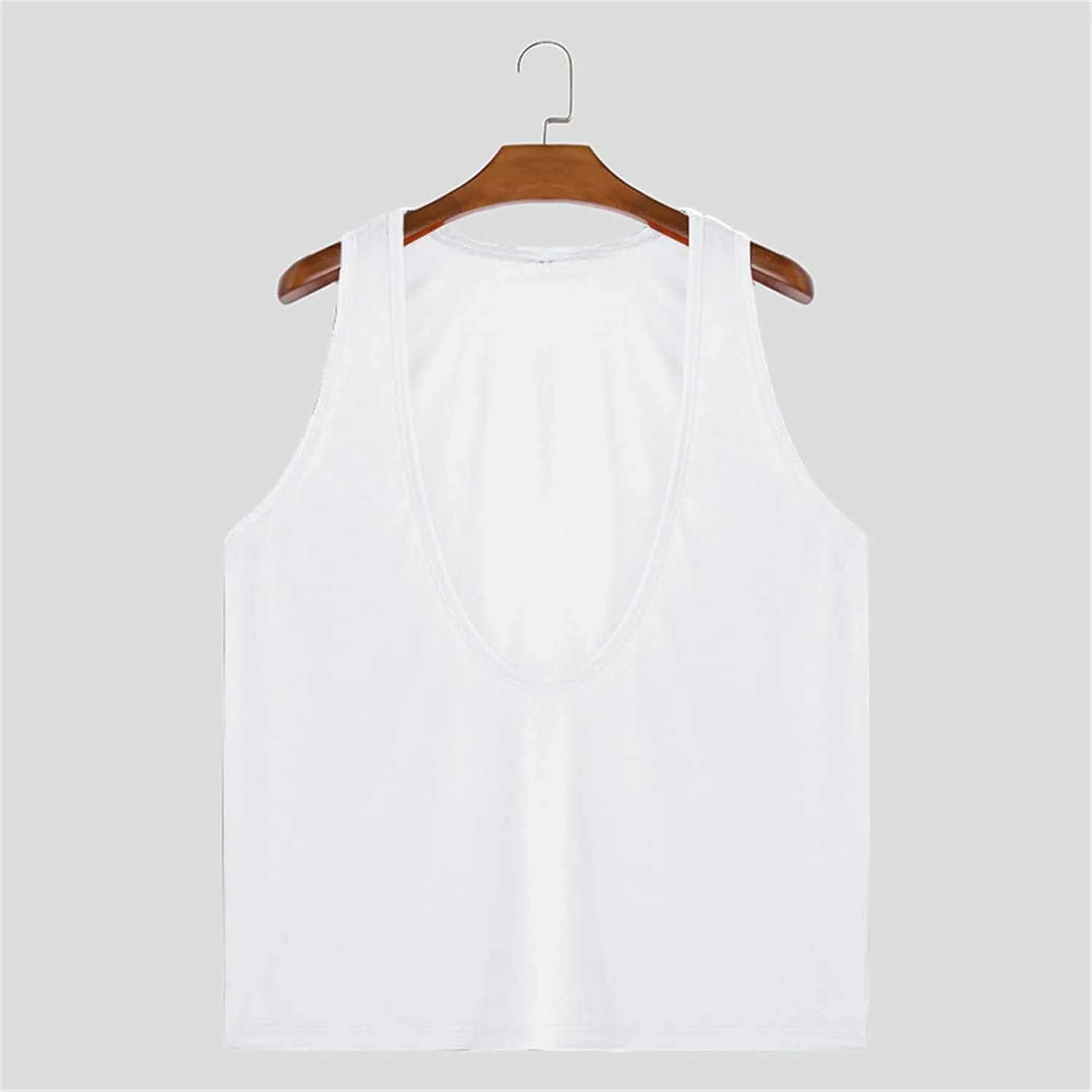 Men's Casual Tank Tops Deep V Neck Sleeveless Shirts Gym Workout Athletic Tees Moisture Wicking Quick Dry T Shirts