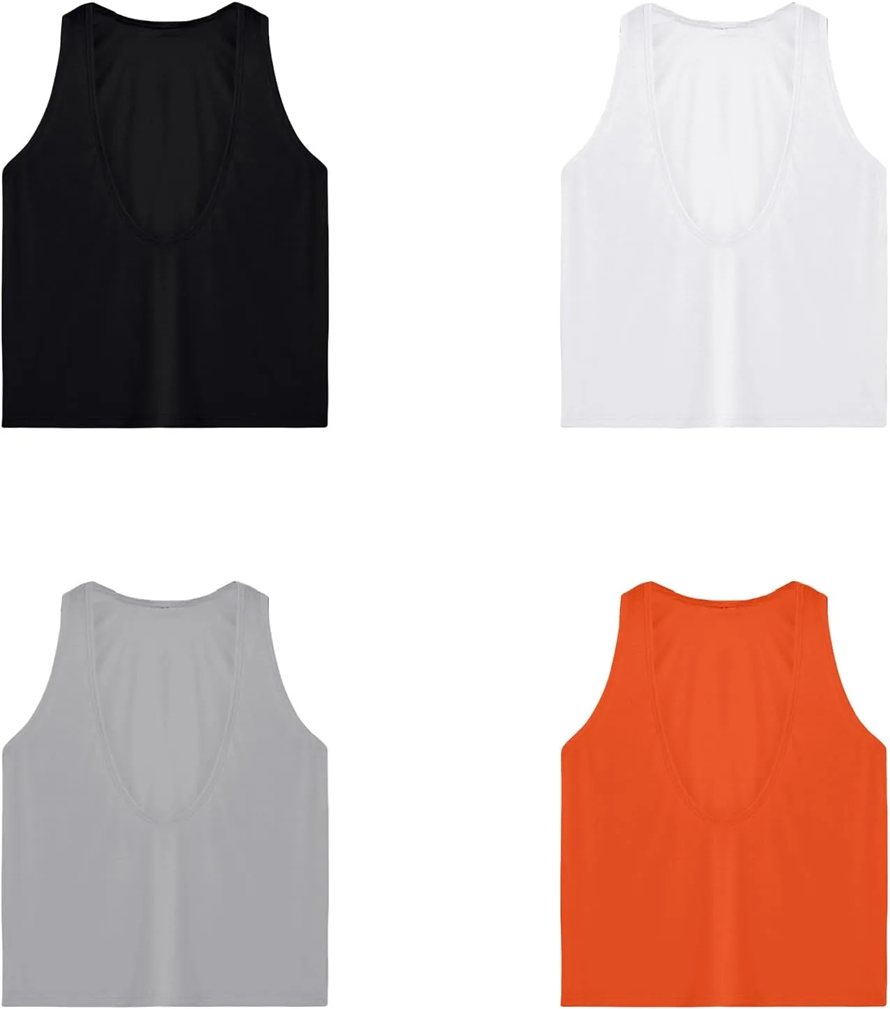 Men's Casual Tank Tops Deep V Neck Sleeveless Shirts Gym Workout Athletic Tees Moisture Wicking Quick Dry T Shirts