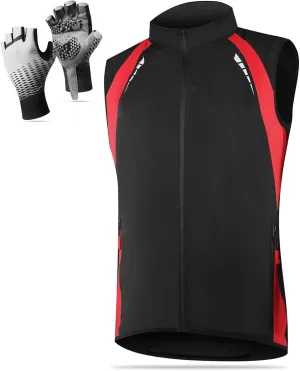 Men's Cycling Jacket Windproof Breathable Reflective Design for Cycling, Running, Outdoor Sports