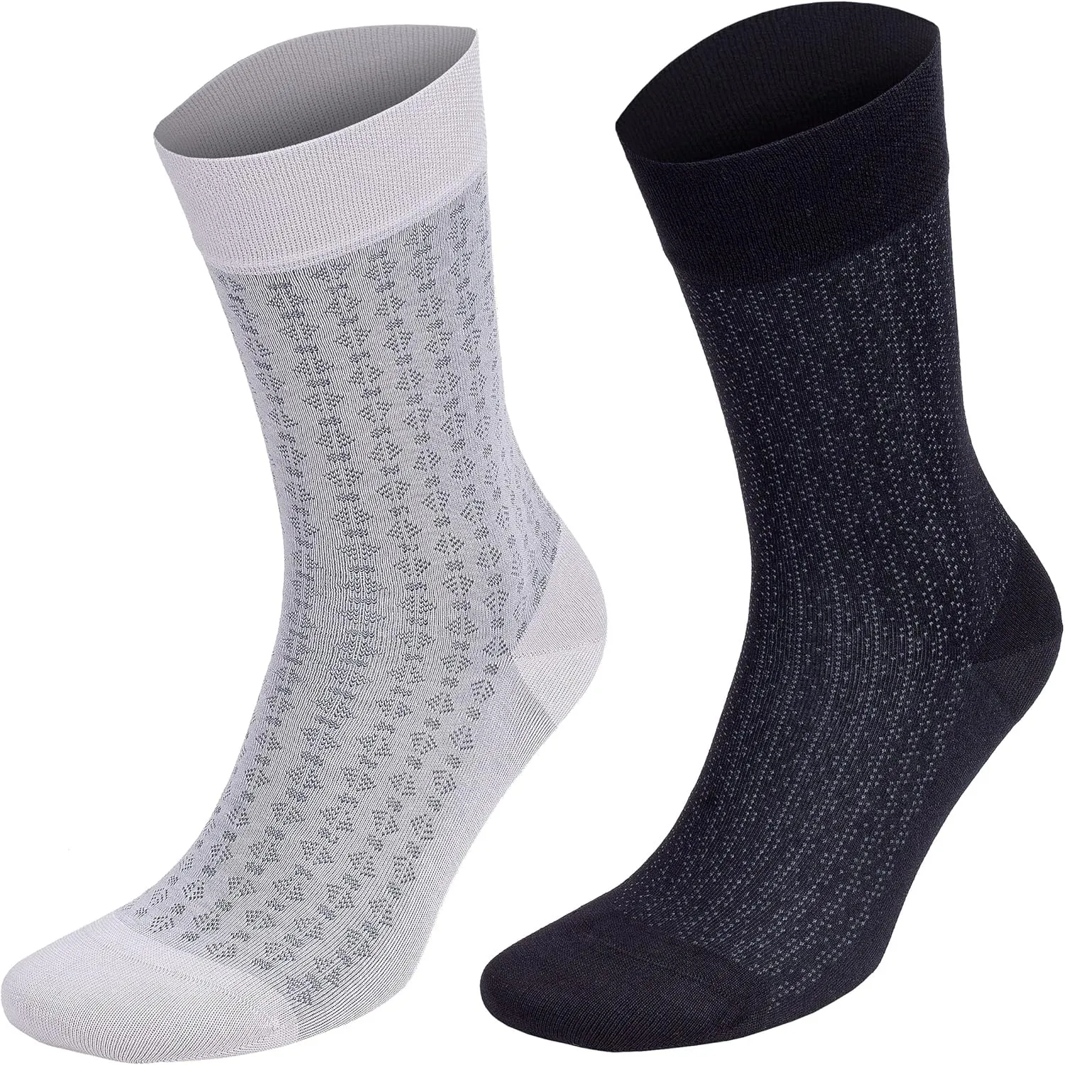 Men’s Lightweight Dress and Trouser Socks – Rayon Made From Bamboo, Odor Free & Breathable(3 or 8 pairs   Gift box)