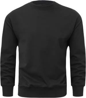 Mens Long Sleeved Pullover Sweatshirts Crew Neck Solid Color Regular Fit Tee Tops Fall Winter Casual Athletic Shirts
