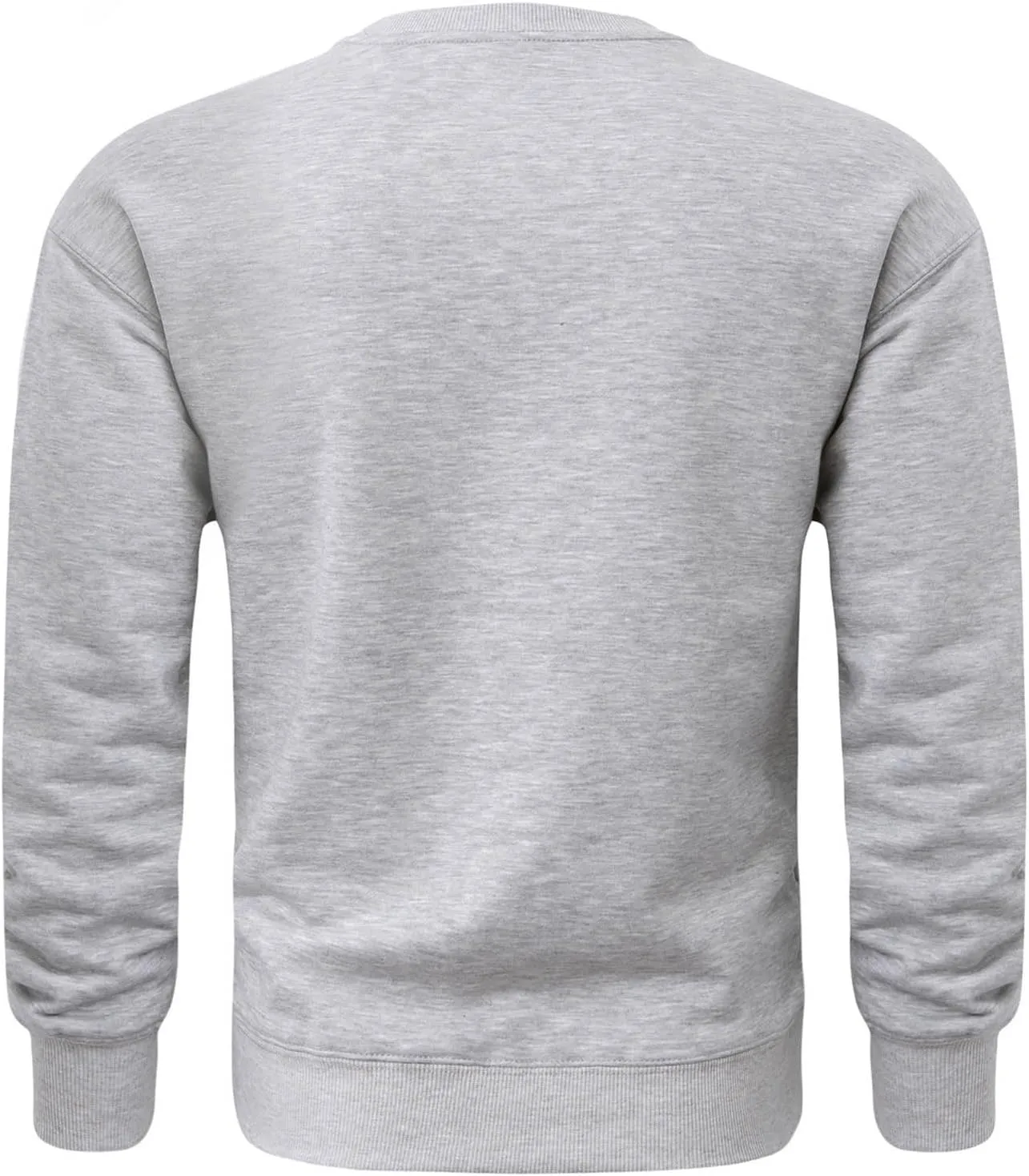 Mens Long Sleeved Pullover Sweatshirts Crew Neck Solid Color Regular Fit Tee Tops Fall Winter Casual Athletic Shirts