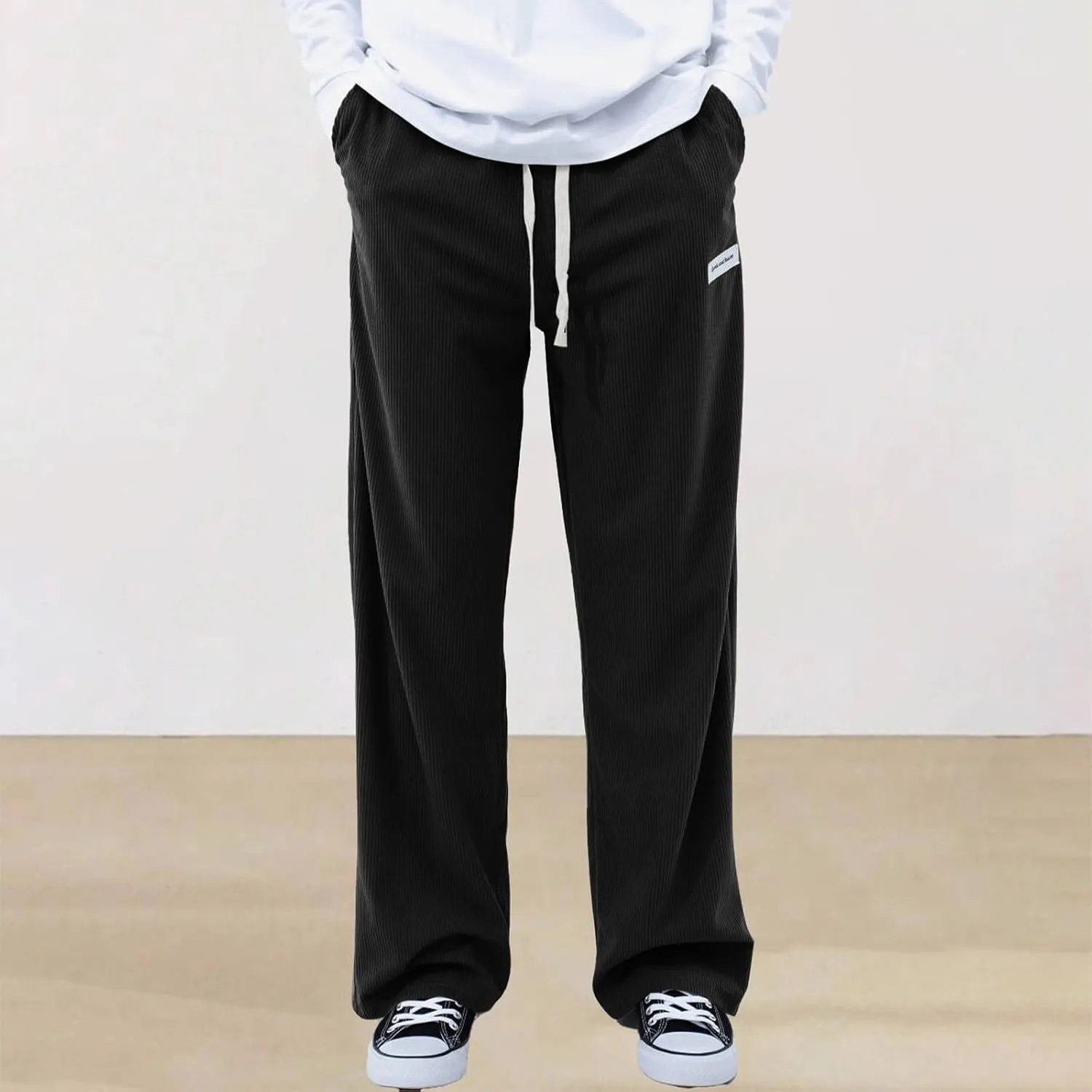 Men's Pants Casual Plus Size Jogger Gym Athletic Sweatpants Loose Elasticated Waistband Lounge Pant