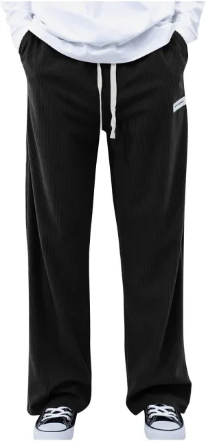 Men's Pants Casual Plus Size Jogger Gym Athletic Sweatpants Loose Elasticated Waistband Lounge Pant