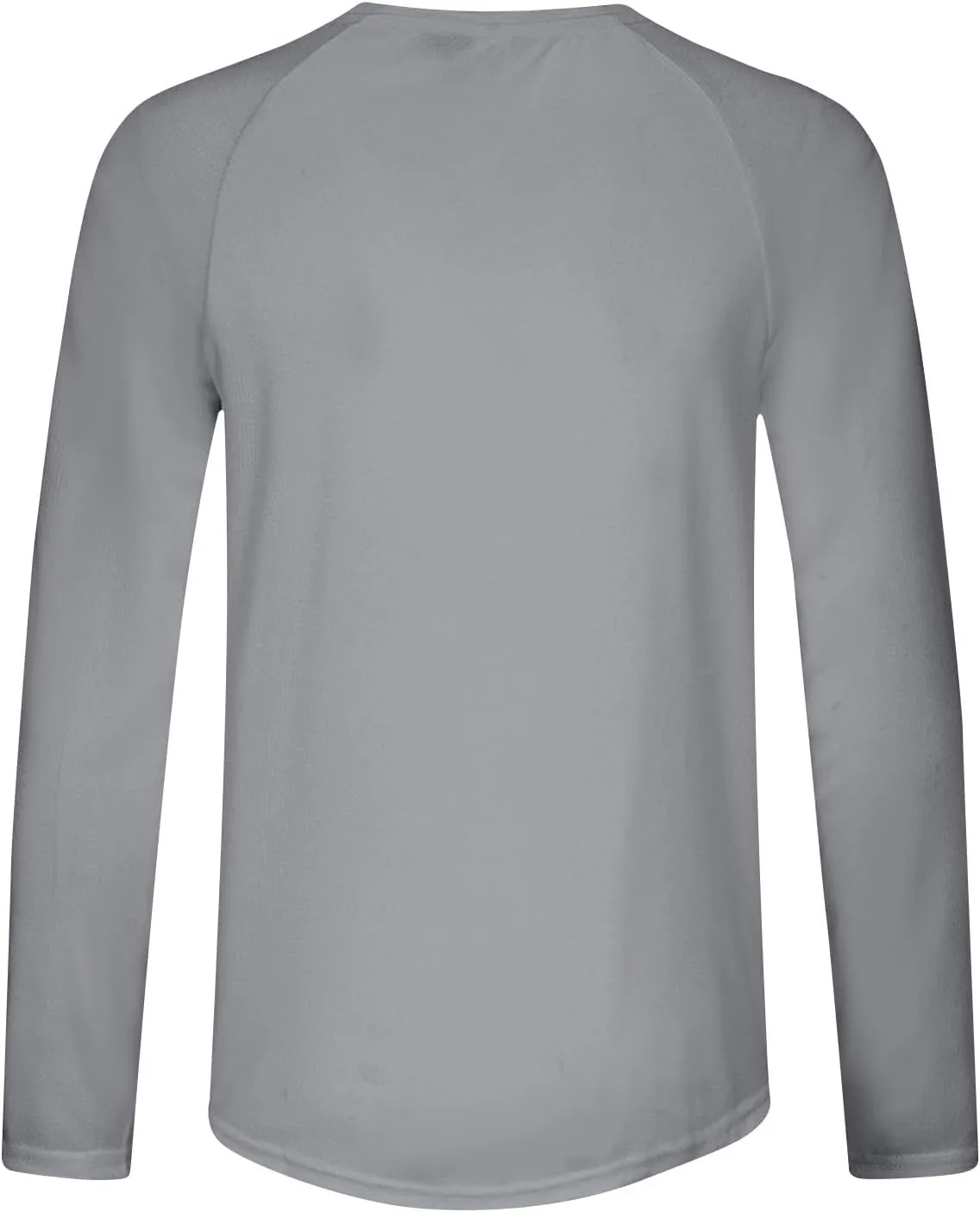 Mens Sun Protection Athletic Tshirts Plus Size UPF 50 Long Sleeve Uv SPF Tops for Fishing, Camping, Hiking Surfing