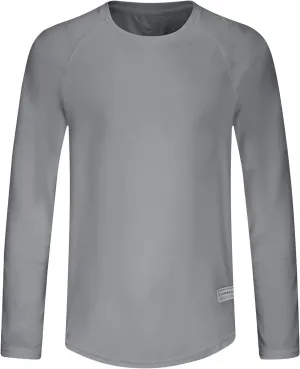 Mens Sun Protection Athletic Tshirts Plus Size UPF 50 Long Sleeve Uv SPF Tops for Fishing, Camping, Hiking Surfing