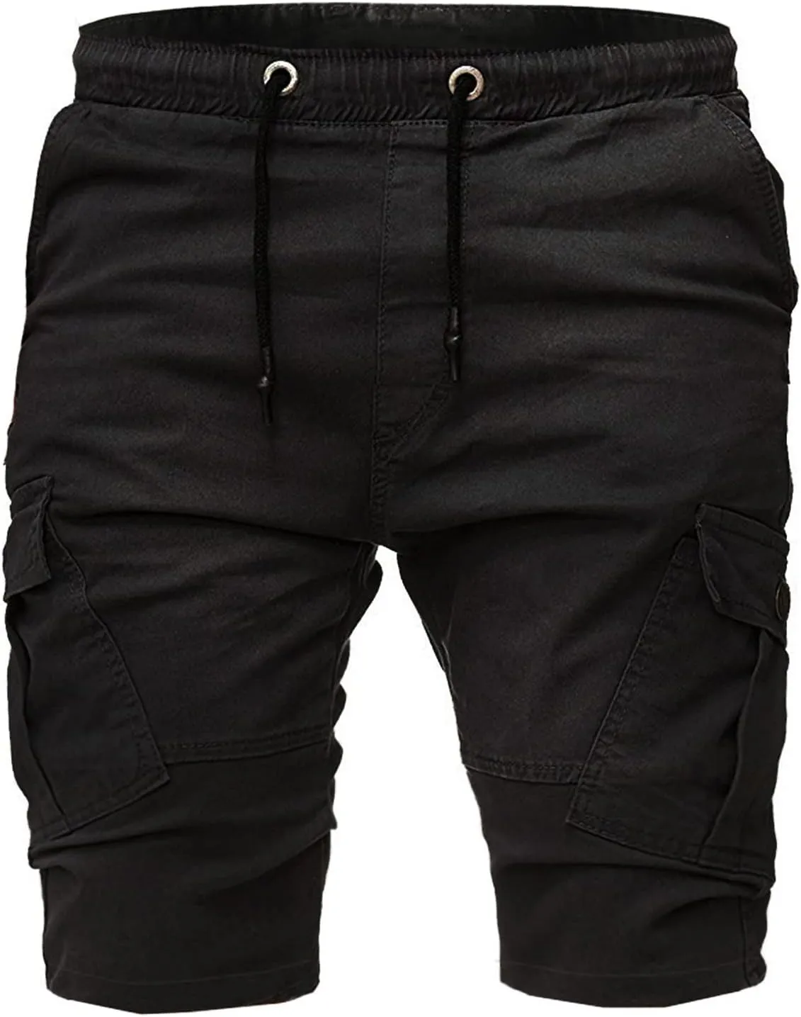 Men's Workwear Shorts with Multi Pockets Straight Leg Five Piece Cargo Pants Casual Sports Knee Length Shorts