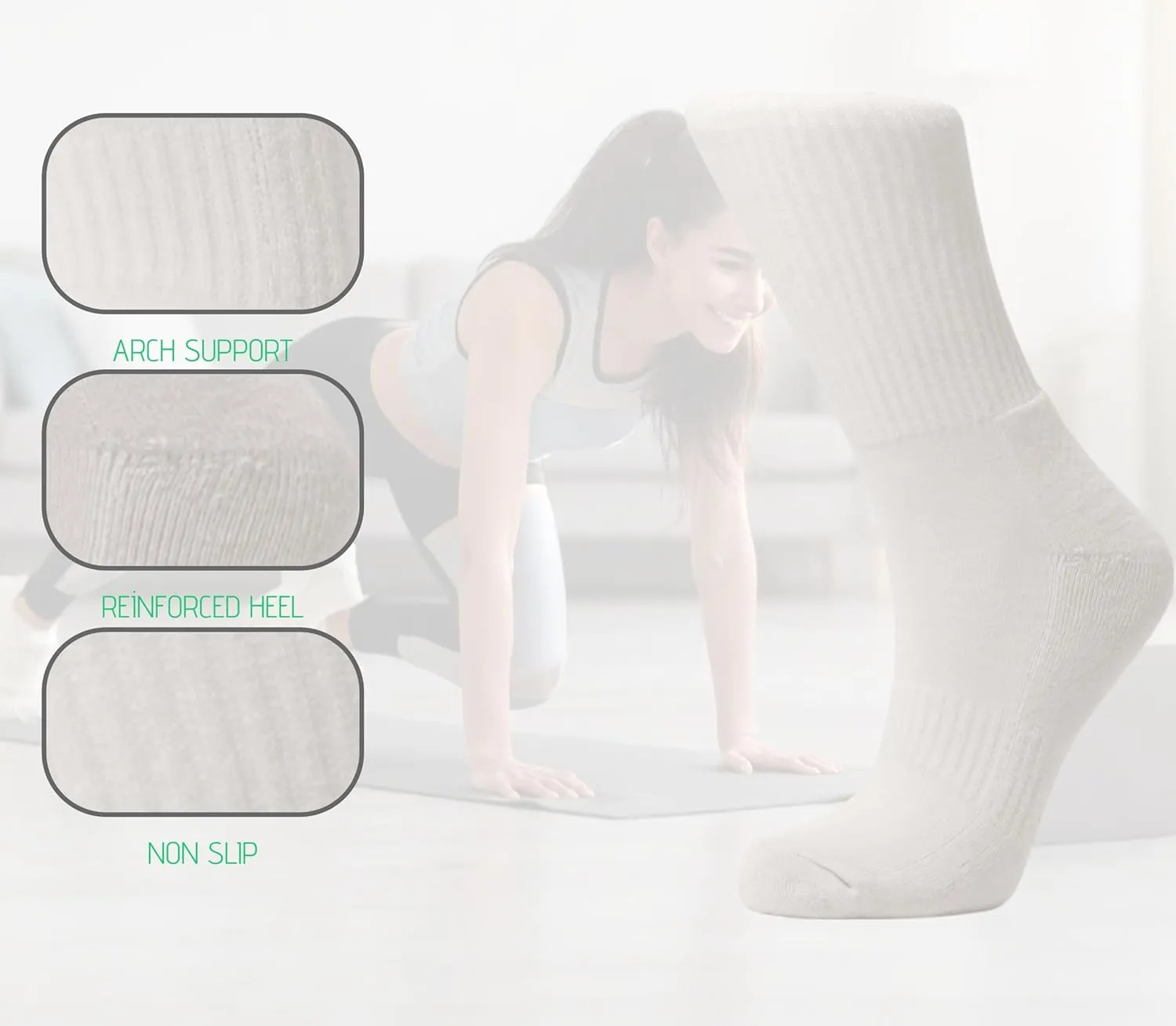 ömer & zeki Discover our Performance Cushioned Hiking and Running Crew Socks for Women. Available in packs of 6 or 12 pairs.