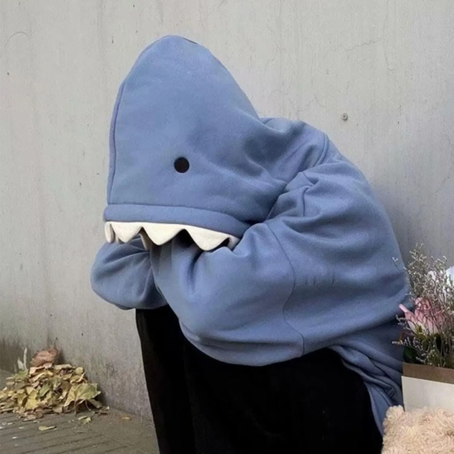 Mmoneyake Shark Hoodie Women Men Cute Cartoon Animal Pullover Sweatshirts Causal Long Sleeve Hooded Sweatshirts with Pockets