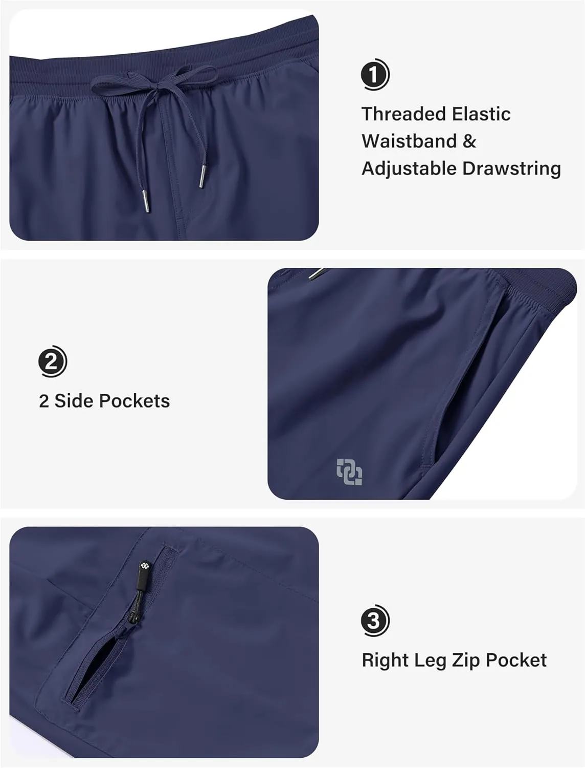 MoFiz Womens 10" Long Shorts for Women Quick Dry Women Hiking Cargo Shorts Knee Length Shorts with Zip Pockets