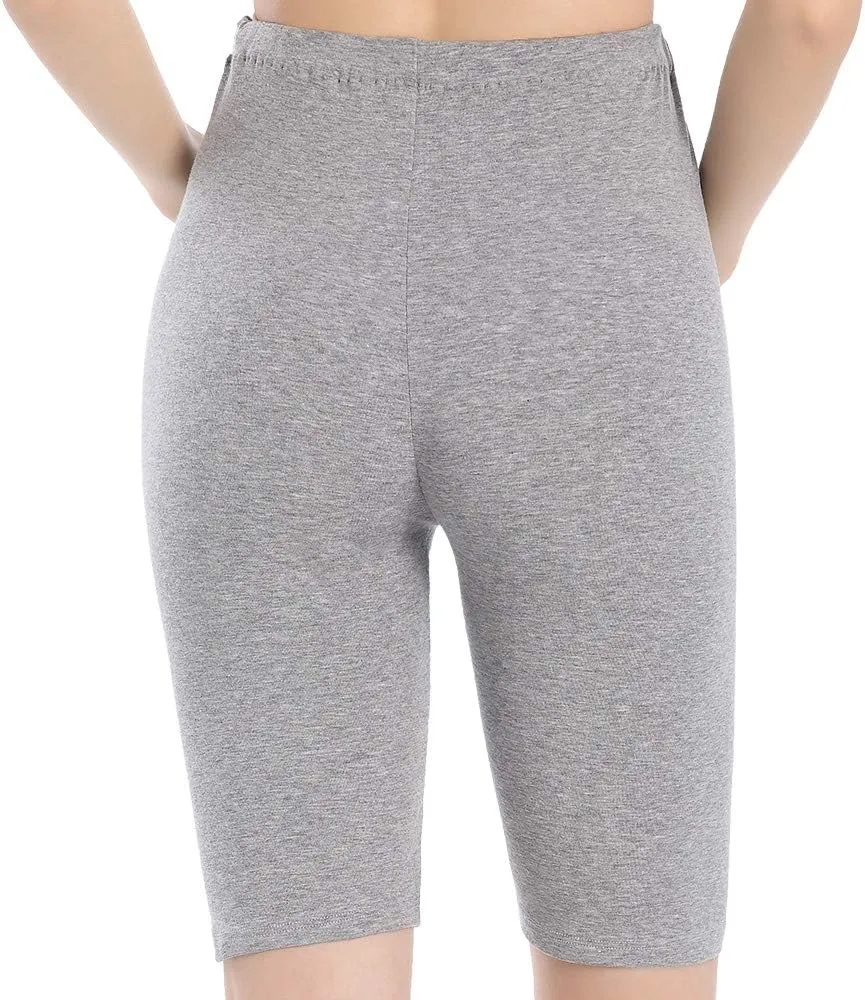 QingWan Women Yoga Pregnancy Short Leggings Maternity Knee Length Shorts Over The Belly